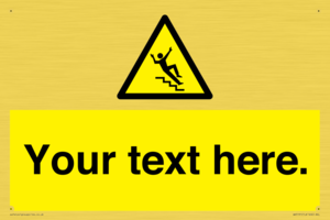 Custom Slippery Stairs Sign